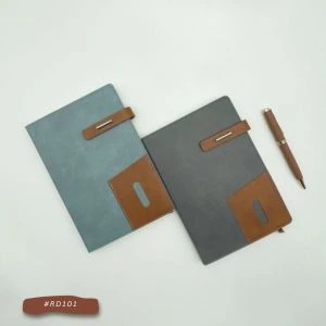 personalised diary with pen for corporate gifting